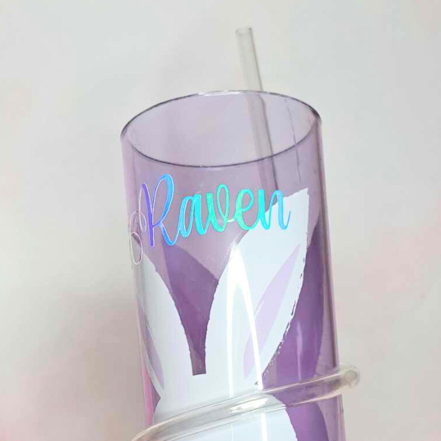 Personalized Easter Themed Curly Straw Tumbler, Plastic Spiral Straw Cup For Children, Easter Birthday Party Wrap Around Straw Cup BPA Free #BPA