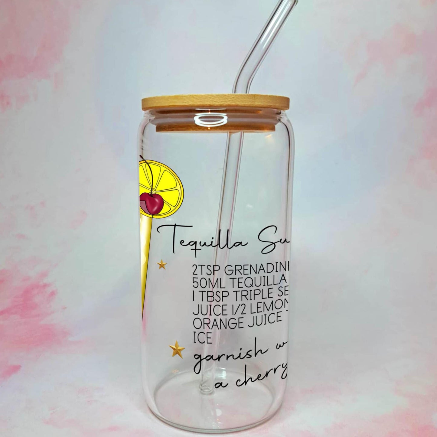 Tequila Sunrise Cocktail Libby Glass, Upscale Luxury Party Drinkware, Chic Libby Glass Wedding Drinkware, Hen Festival Party Barware #CL