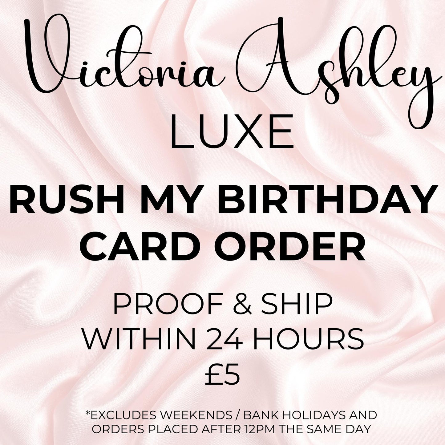 Rush My Birthday Card Order - Proof & Ship in 24 Hours - Fast Card Delivery