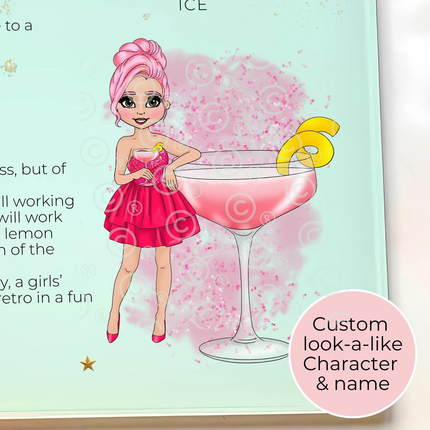 Cosmopolitan Personalised A3 A4 Cocktail Themed Glass Chopping Board, Summer Soiree Cocktail Themed Housewarming Gift, Milestone Birthday Gift #GB