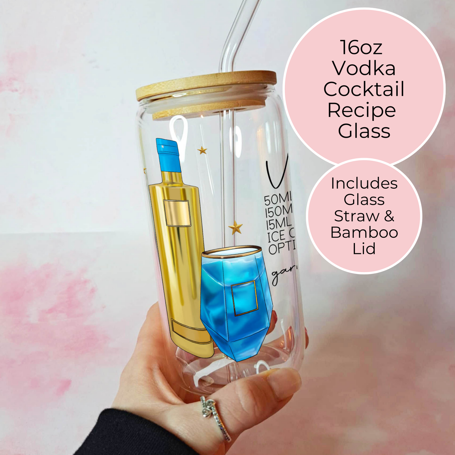 CLEAR RECIPE TUMBLERS