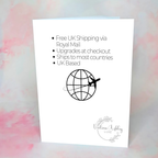 Rosé Sangria Personalised A5 Luxury Graduation Card #G1