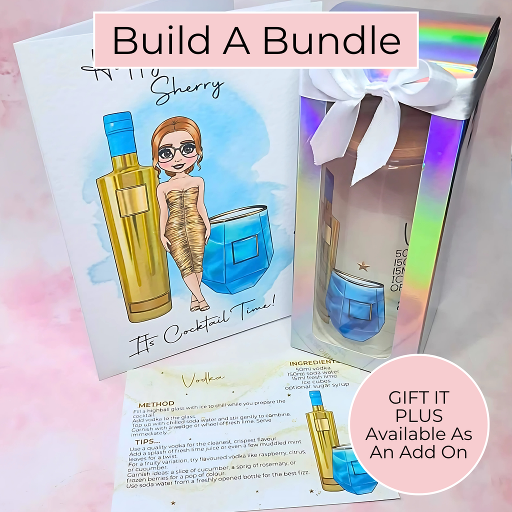 16oz Appletini Cocktail Recipe Glass – Clear Tumbler with Bamboo Lid #CL