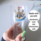 NUFC Football Pint Glass #OG