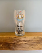 NUFC Football Pint Glass #OG