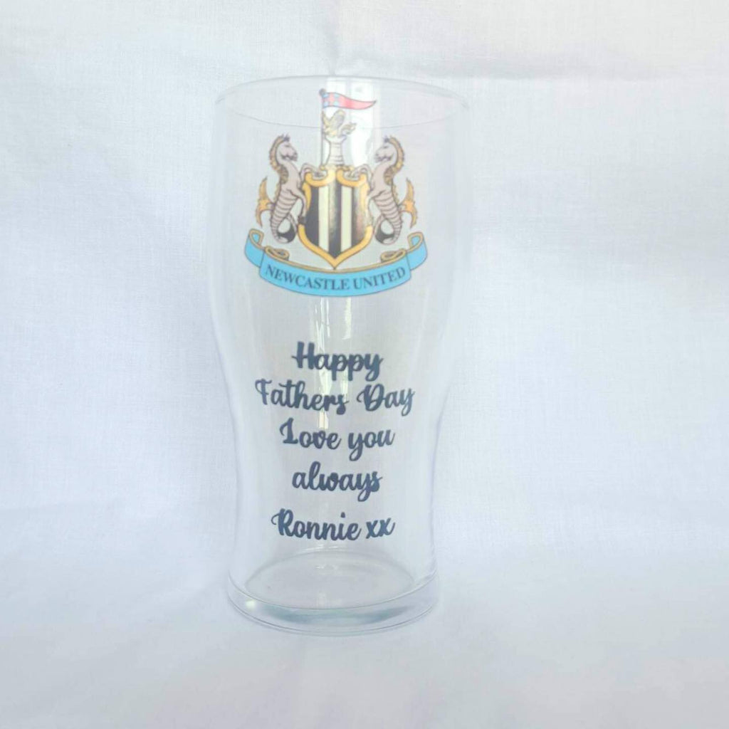 NUFC Football Pint Glass #OG