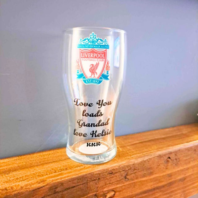 Liverpool Football Pint Glass #OG