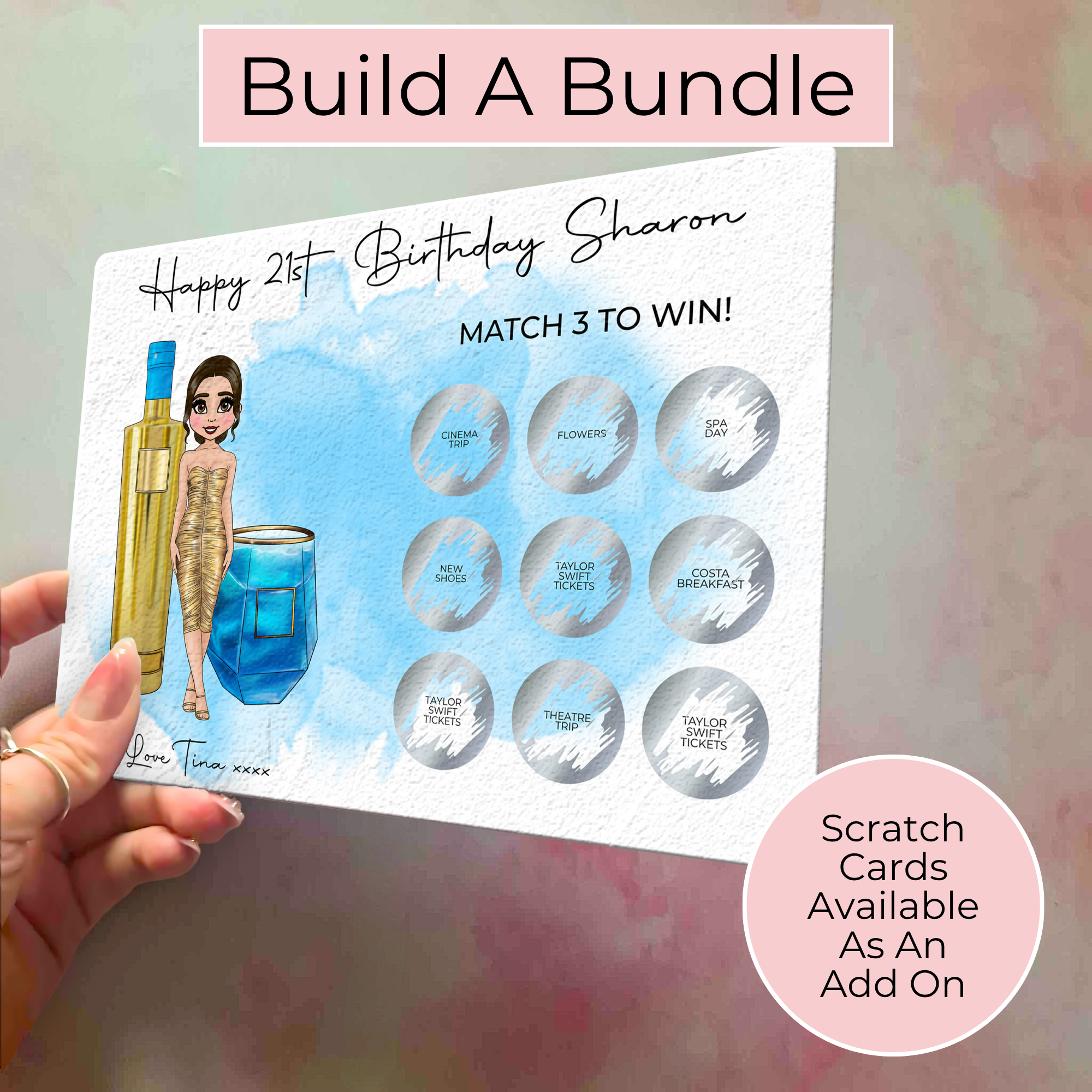 16oz Appletini Cocktail Recipe Glass – Clear Tumbler with Bamboo Lid #CL