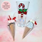 Personalised Christmas Hot Chocolate Glass #CG