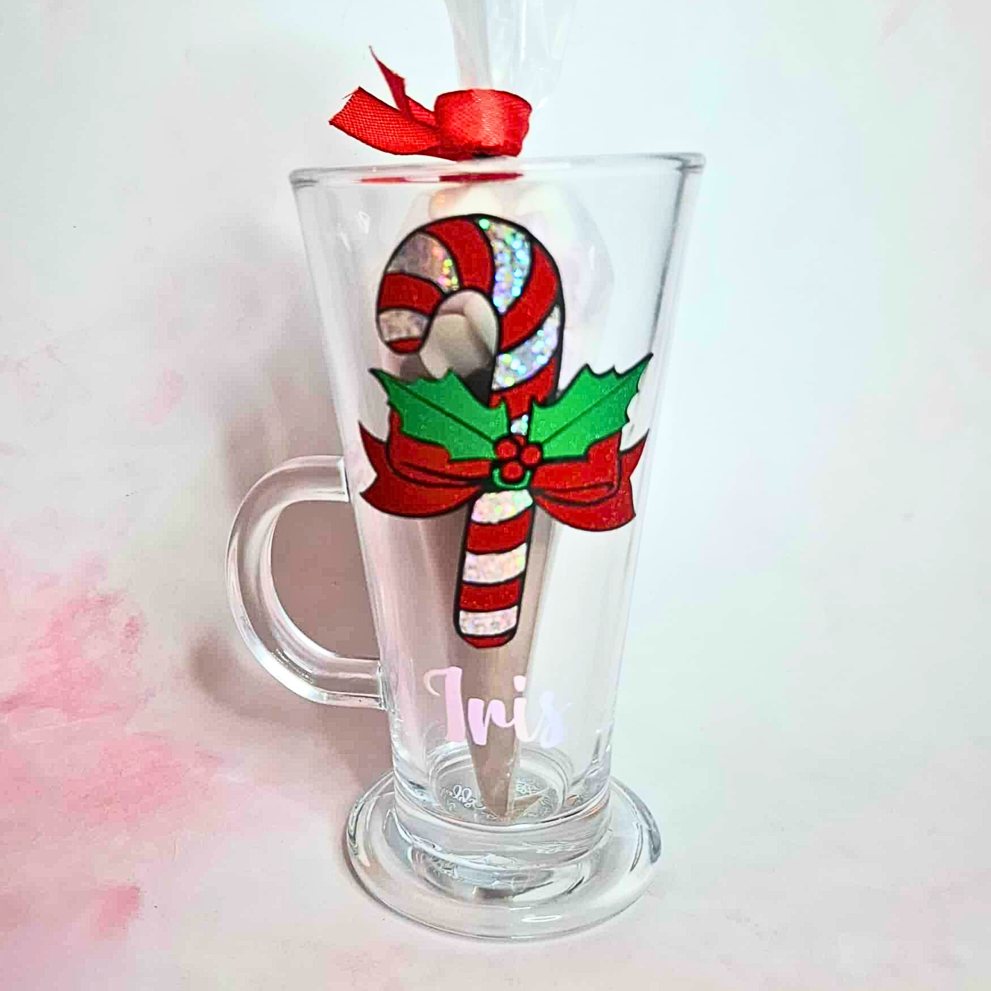Personalised Christmas Hot Chocolate Glass #CG