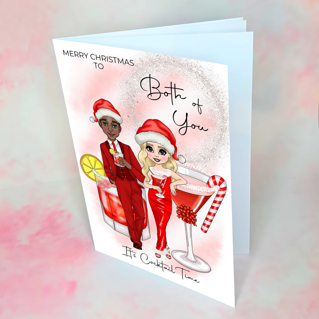 Personalised Candy Cane Cocktail Card To The Both Of You #CC