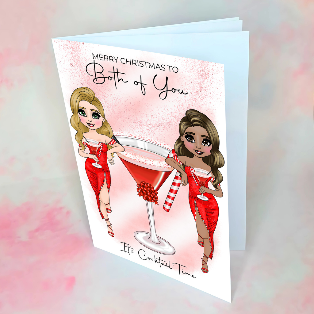 Personalised Candy Cane Cocktail Card To The Both Of You #CC