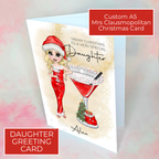 Personalised Clausmopolitan Cocktail Card For A Daughter #CC