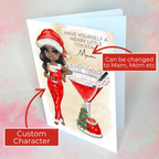 Personalised Clausmopolitan Cocktail Card For Mum #CC