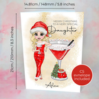 Personalised Clausmopolitan Cocktail Card For A Daughter #CC