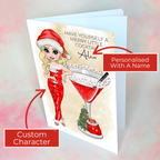 Personalised Clausmopolitan Cocktail Card For A Friend #CC