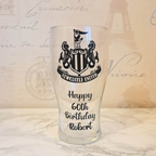 NUFC Football Pint Glass #OG