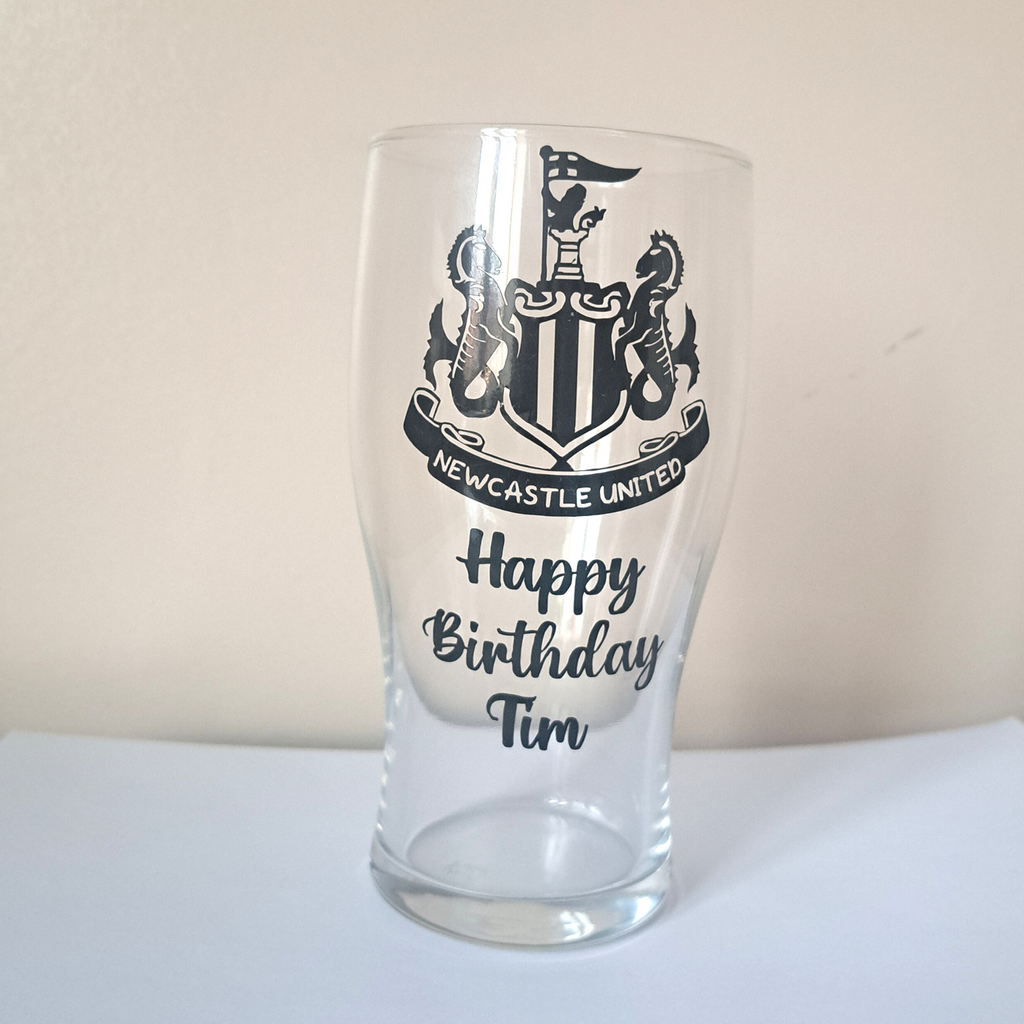 NUFC Football Pint Glass #OG