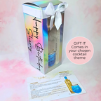 Plus Size Martini Cocktail Girl 16oz Frosted Libby Glass – Personalised Recipe Glass #FL