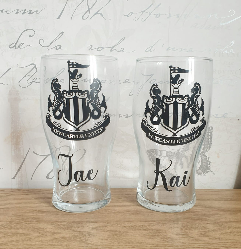 NUFC Football Pint Glass #OG