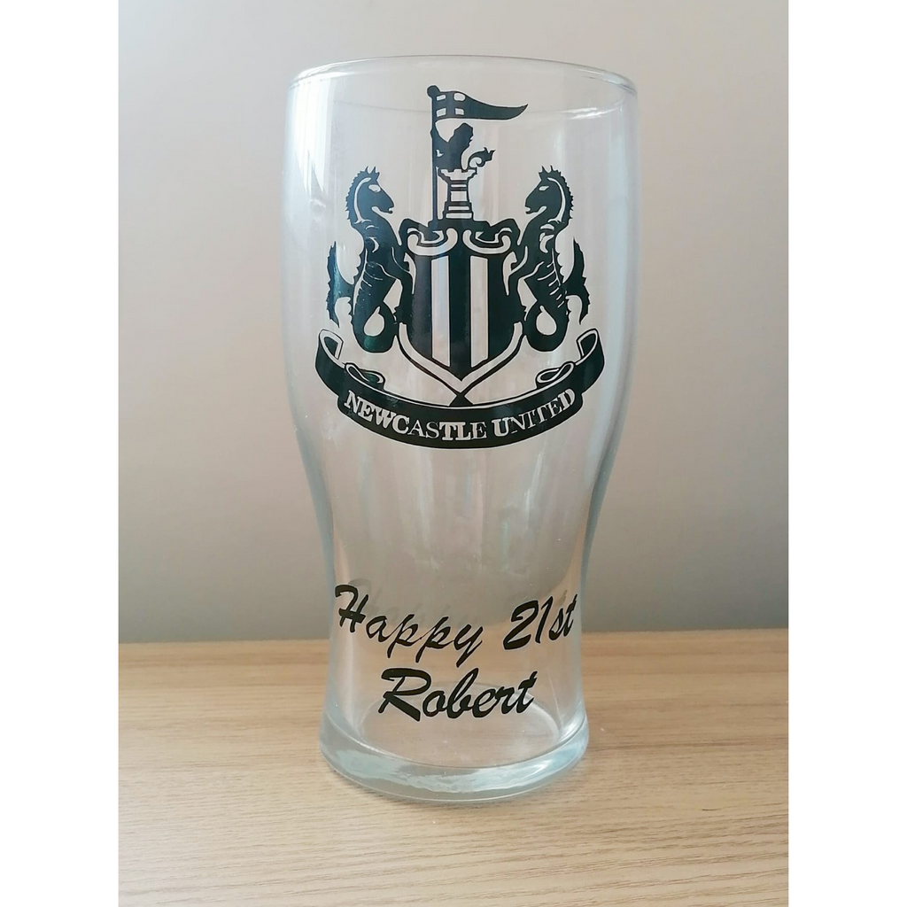 NUFC Football Pint Glass #OG
