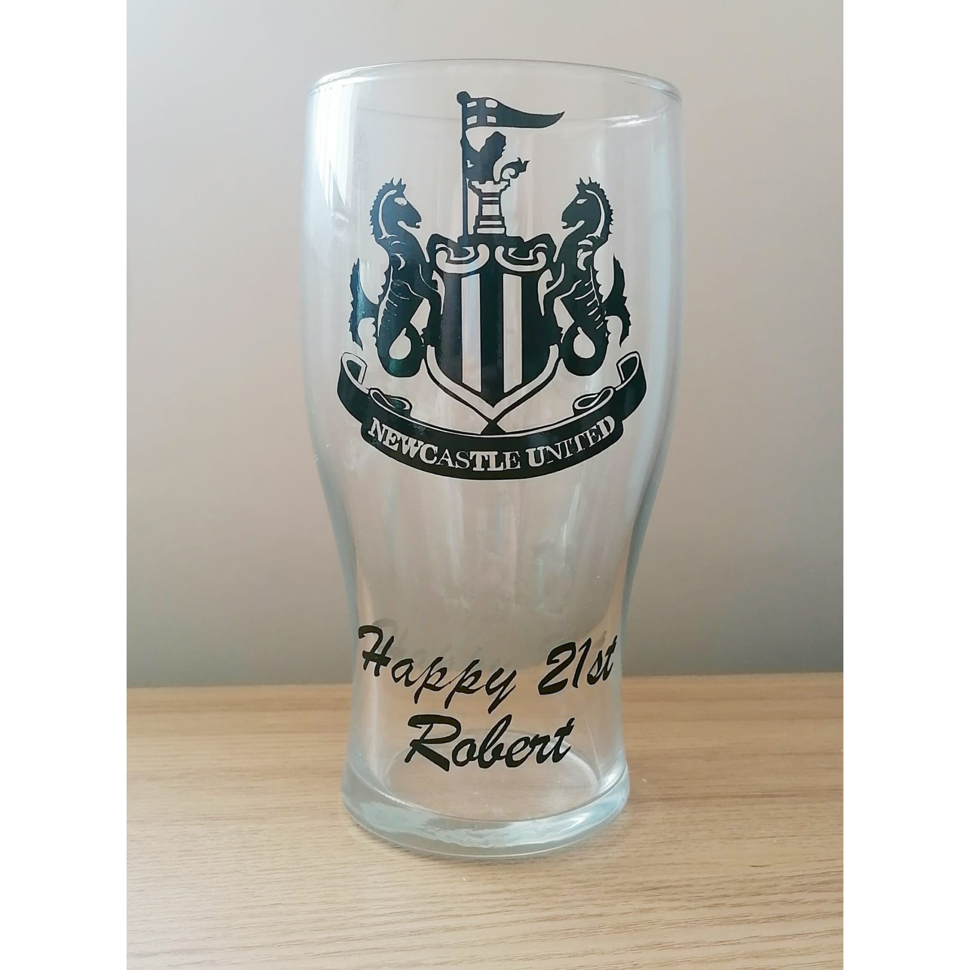 NUFC Football Pint Glass #OG