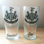 NUFC Football Pint Glass #OG