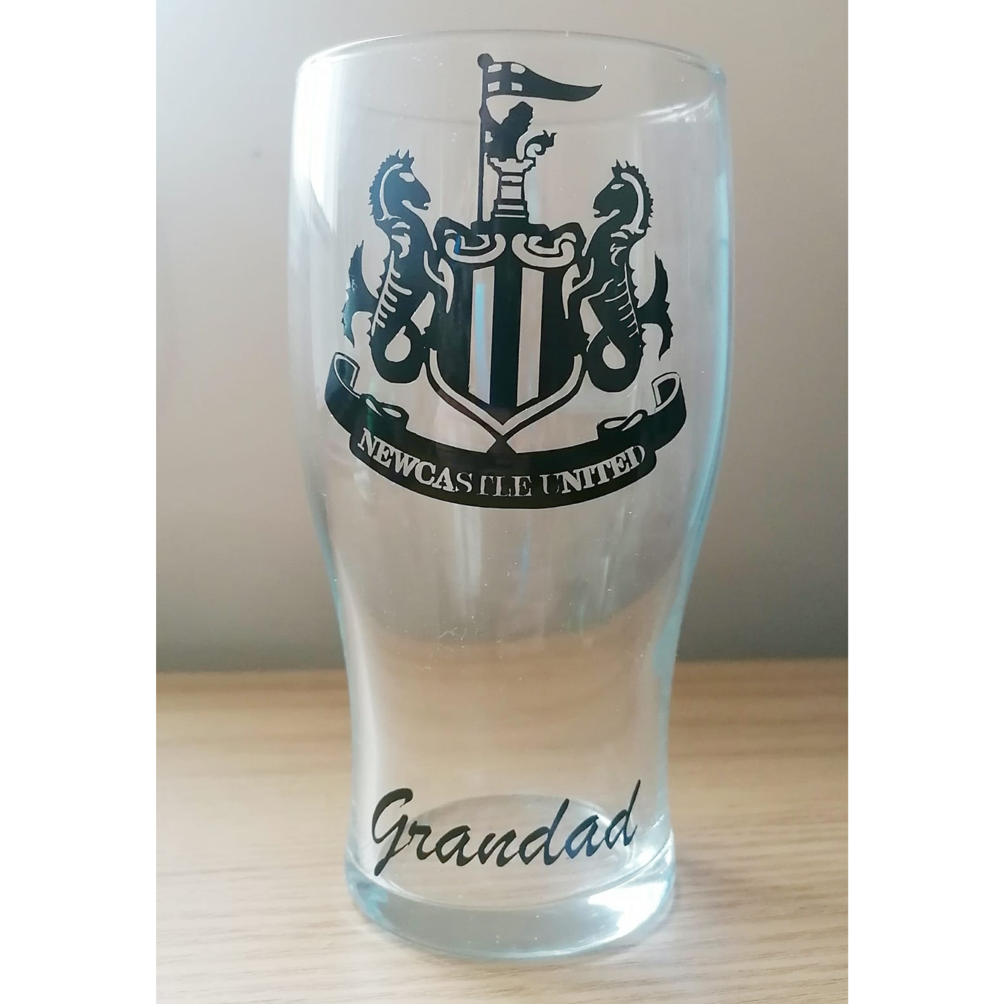 NUFC Football Pint Glass #OG