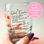 Old Fashioned Men's Signature Cocktail Recipe Glass, Whiskey Bourbon Barware, Best Man Groomsmen Wedding Gifts, His Timeless Wedding Cocktail #CL