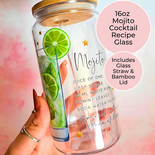 Traditional Timeless Mojito Cocktail Summer Soiree Party Gift, Milestone Birthday Gift For Bestie, Couples Classic Cocktail Wedding Gift