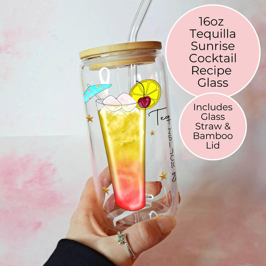 Tequila Sunrise Cocktail Libby Glass, Upscale Luxury Party Drinkware, Chic Libby Glass Wedding Drinkware, Hen Festival Party Barware #CL