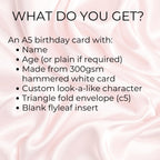 Pina Colada Personalised A5 Luxury Birthday Card #G1