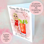 Bloody Mary Personalised A5 Luxury Birthday Card #G1