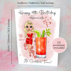 Bloody Mary Personalised A5 Luxury Birthday Card #G1