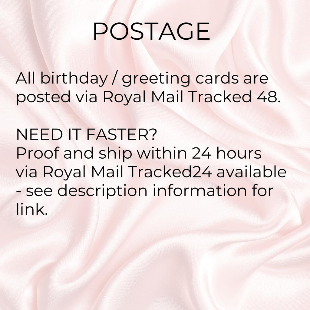 Mai Tai Personalised A5 Luxury Birthday Card #G1