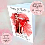 Devils Daiquiri Personalised A5 Luxury Birthday Card #G1