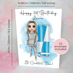 Energy Drink Personalised A5 Luxury Birthday Card #G1