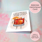 Negroni Cocktail Funny Valentines Card A5 #V1