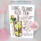Long Island Iced Tea Personalised A5 Luxury Birthday Card #G1