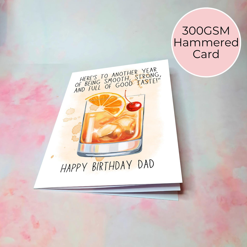 Old Fashioned Personalised A5 Luxury Birthday Card #G2