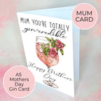 Gin Credible Luxury Personalised A5 Mothers Day Card #M1