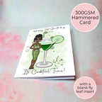 Appletini Personalised A5 Luxury Birthday Card #G1