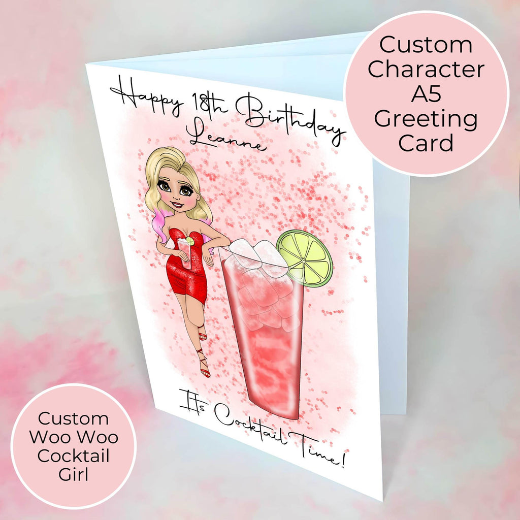 Woo Woo Personalised A5 Luxury Birthday Card #G1