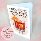 Negroni Cocktail Funny Valentines Card A5 #V1