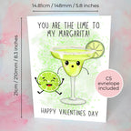 Margarita Valentines Card A5 A5 #V1