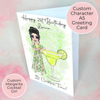 Margarita Personalised A5 Luxury Birthday Card #G1