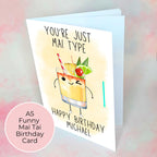 Mai Tai Personalised A5 Luxury Birthday Card #G1
