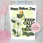 Keep Calm And Drink Mojito Personalised A5 Mothers Day Card #M1