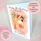 Sex On The Beach Personalised A5 Luxury Birthday Card #G1