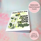 Keep Calm And Drink Mojito Personalised A5 Mothers Day Card #M1